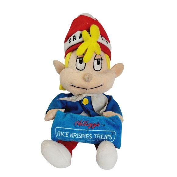 VINTAGE 1999 Kellogg's Rice Krispies Treats "Crackle" Plush Stuffed Animal Toy - Picture 1 of 8